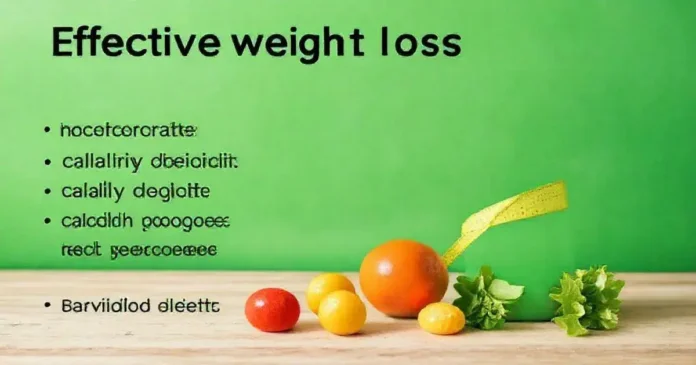 What are Effective Weight Loss Plans?